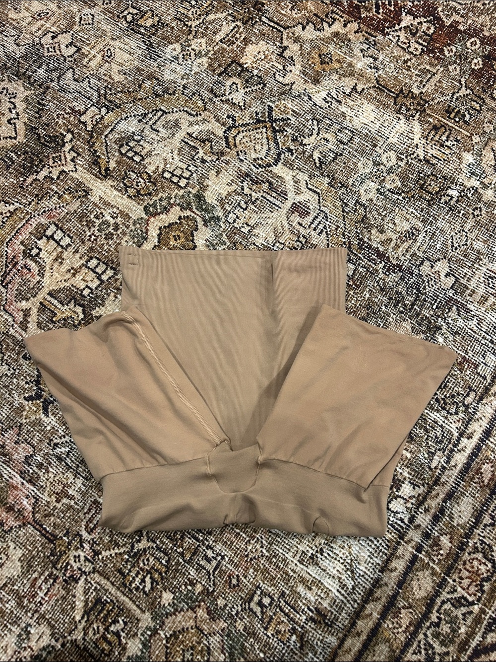 High-Waist Sculpting Shaper Shorts - Tan - Picture 2 of 7